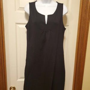 Talbots black tank style dress sz M